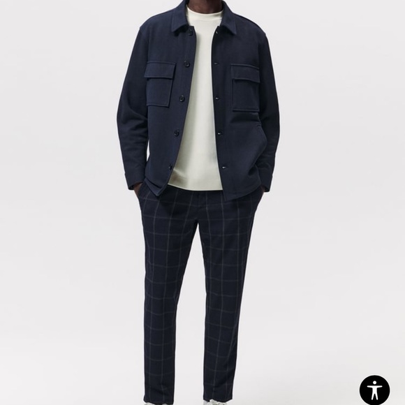 Zara Pants New Mens Zara The Driver Pants Blue Poshmark